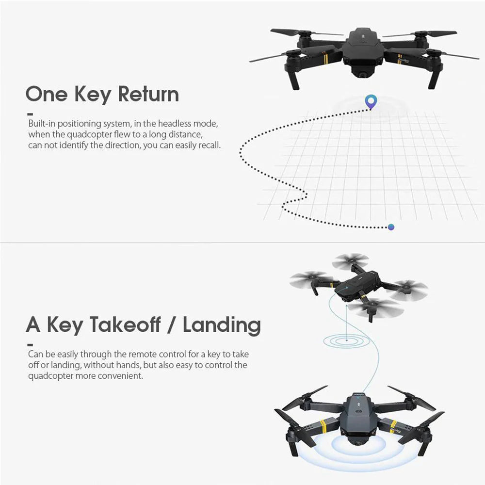 Drone cámara Wifi app control pro