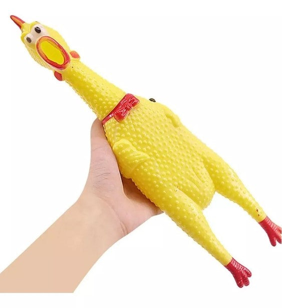 Pollo Goma Gritón Sonido Chillón Juguete