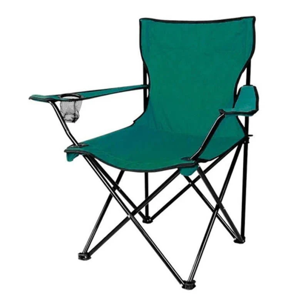 Silla playa camping plegable con portavaso