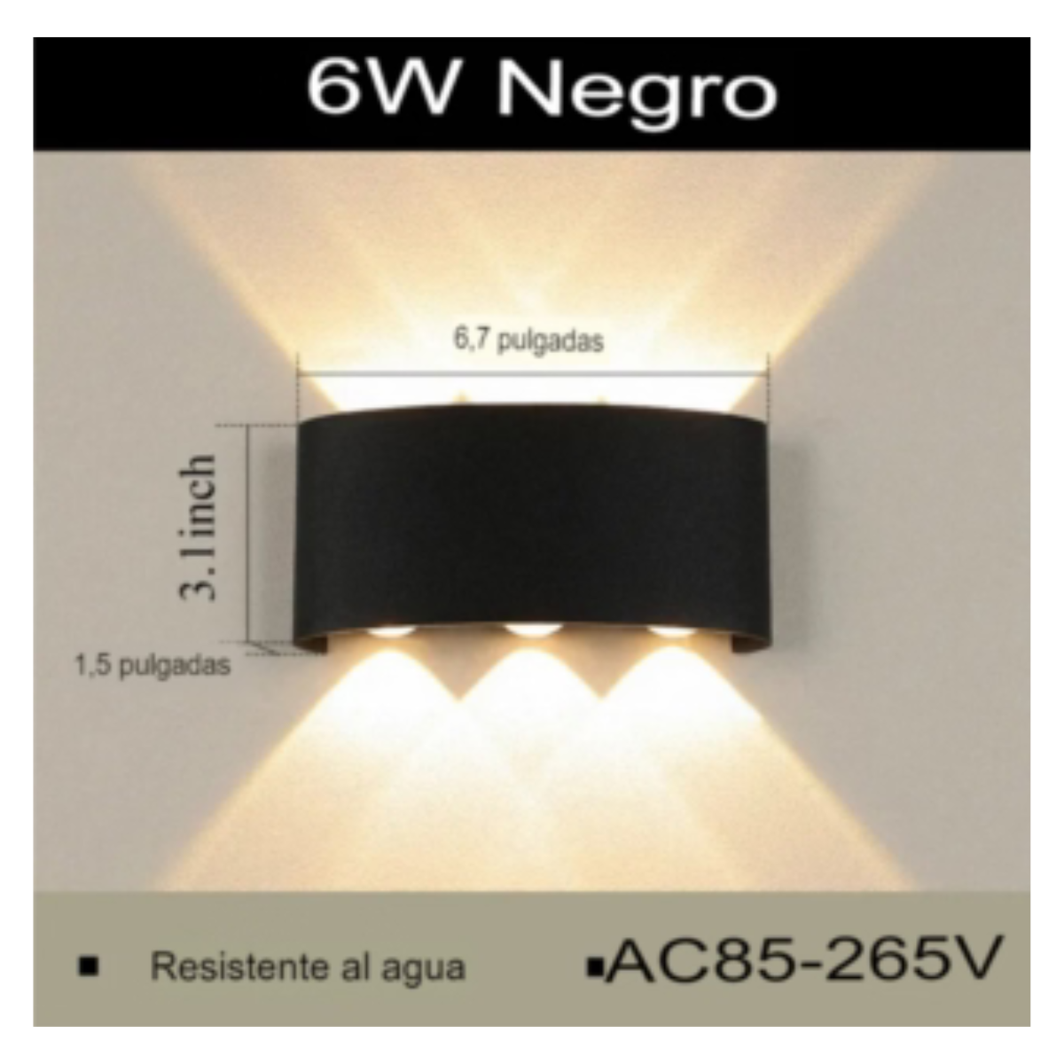 Lámpara de Pared LED 17 cm