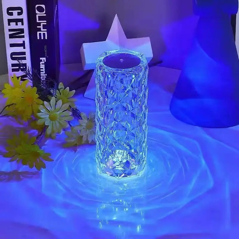 Lampara De Mesa Recargable Tipo Cristal