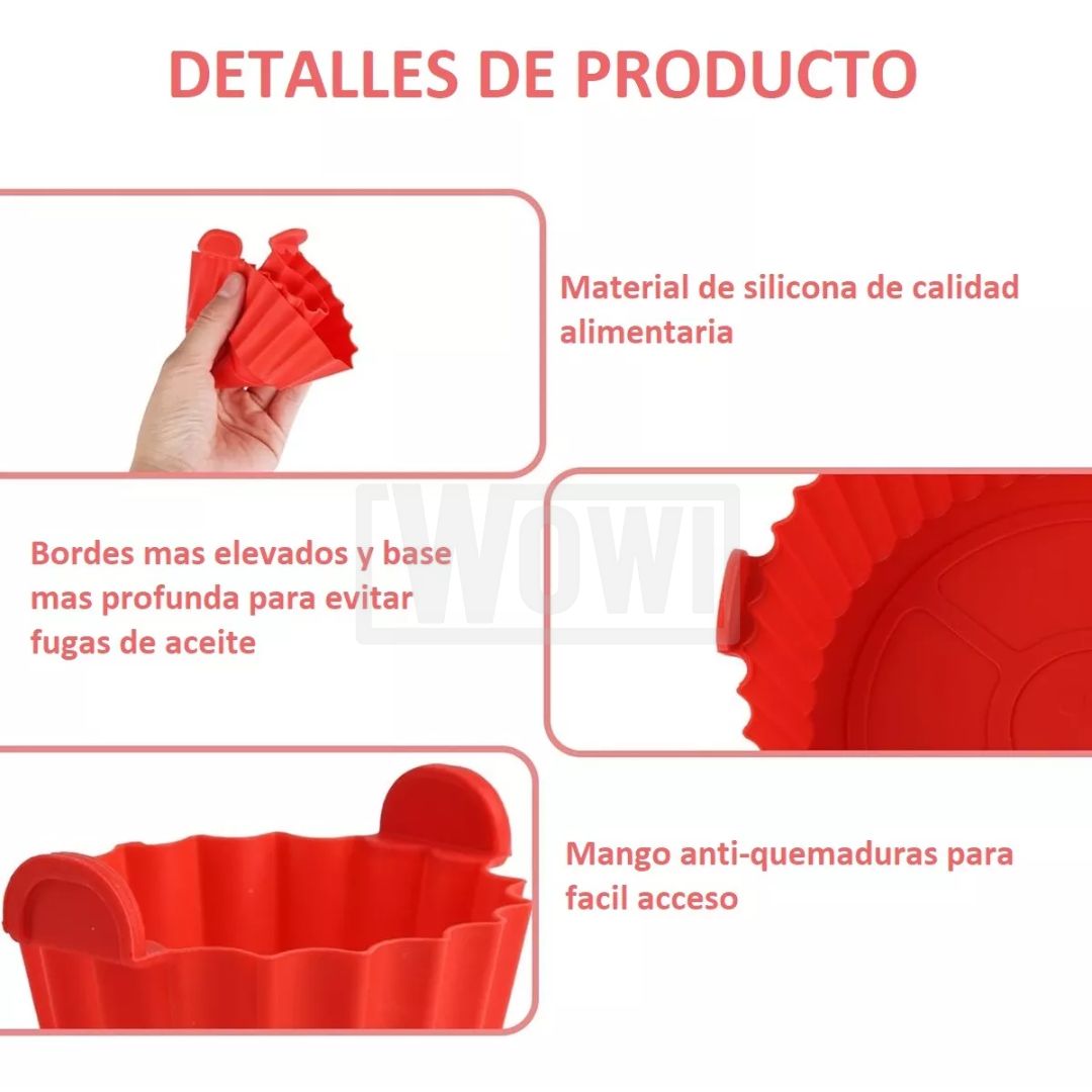 KIT 6 Moldes de Silicona para freír