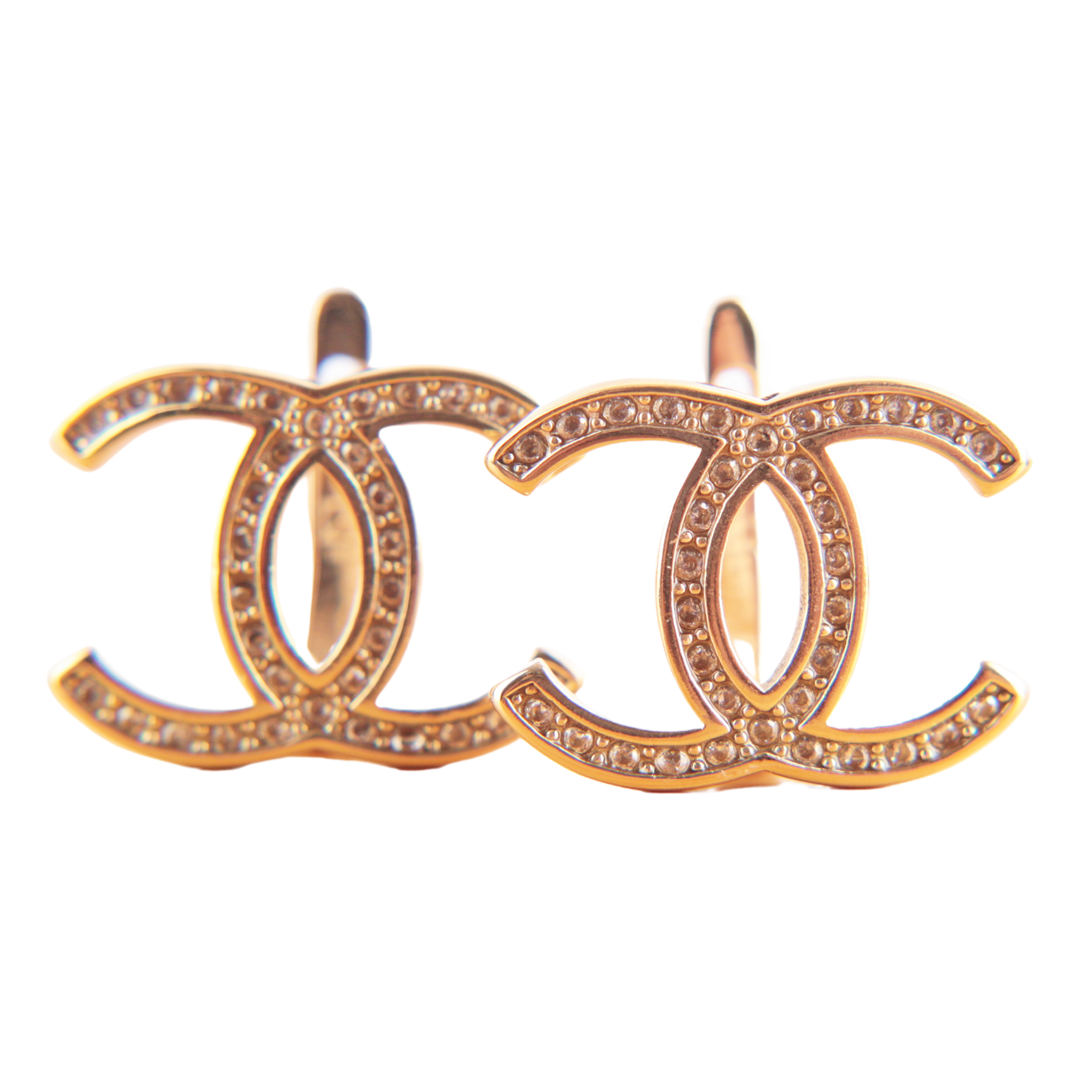 Aros CHANNELL oro laminado 18K