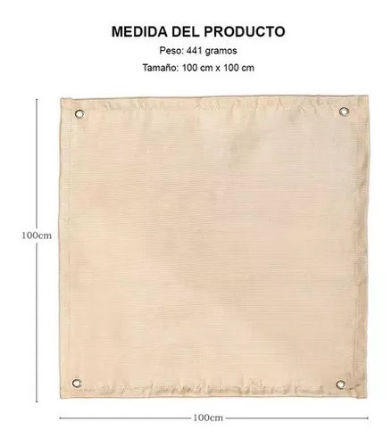 Alfombra ignífuga para fogata