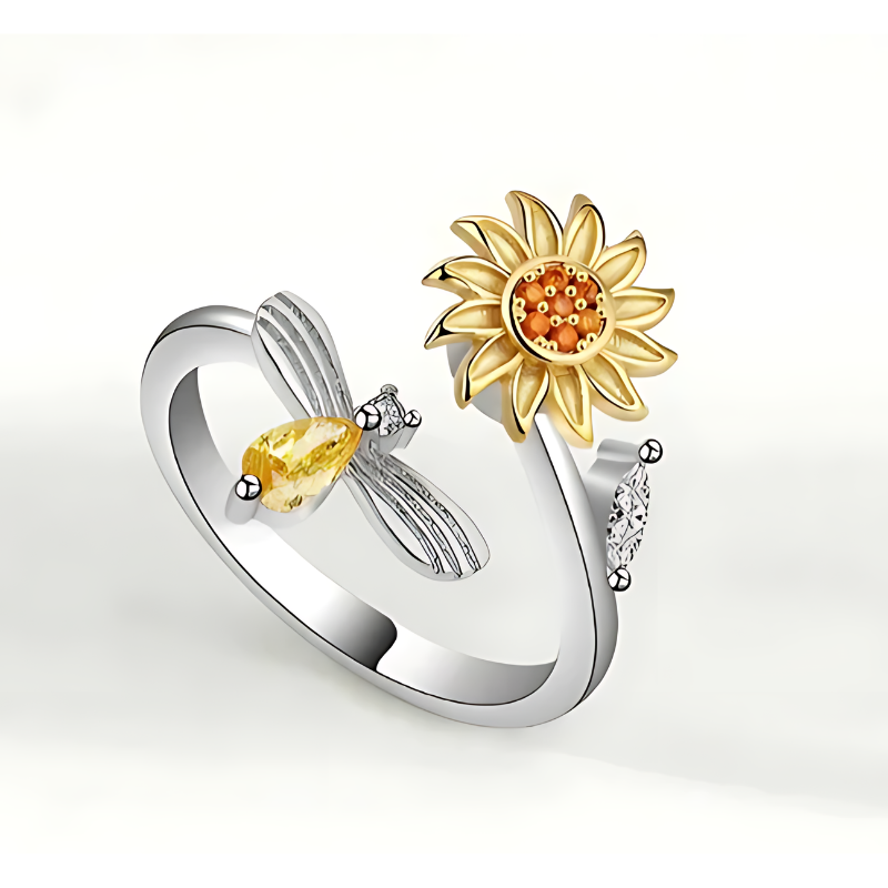 Anillo Giratorio Girasol