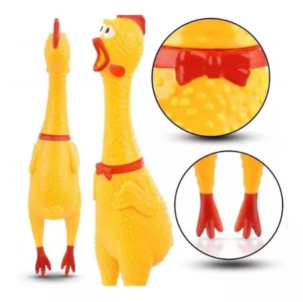 Pollo Goma Gritón Sonido Chillón Juguete