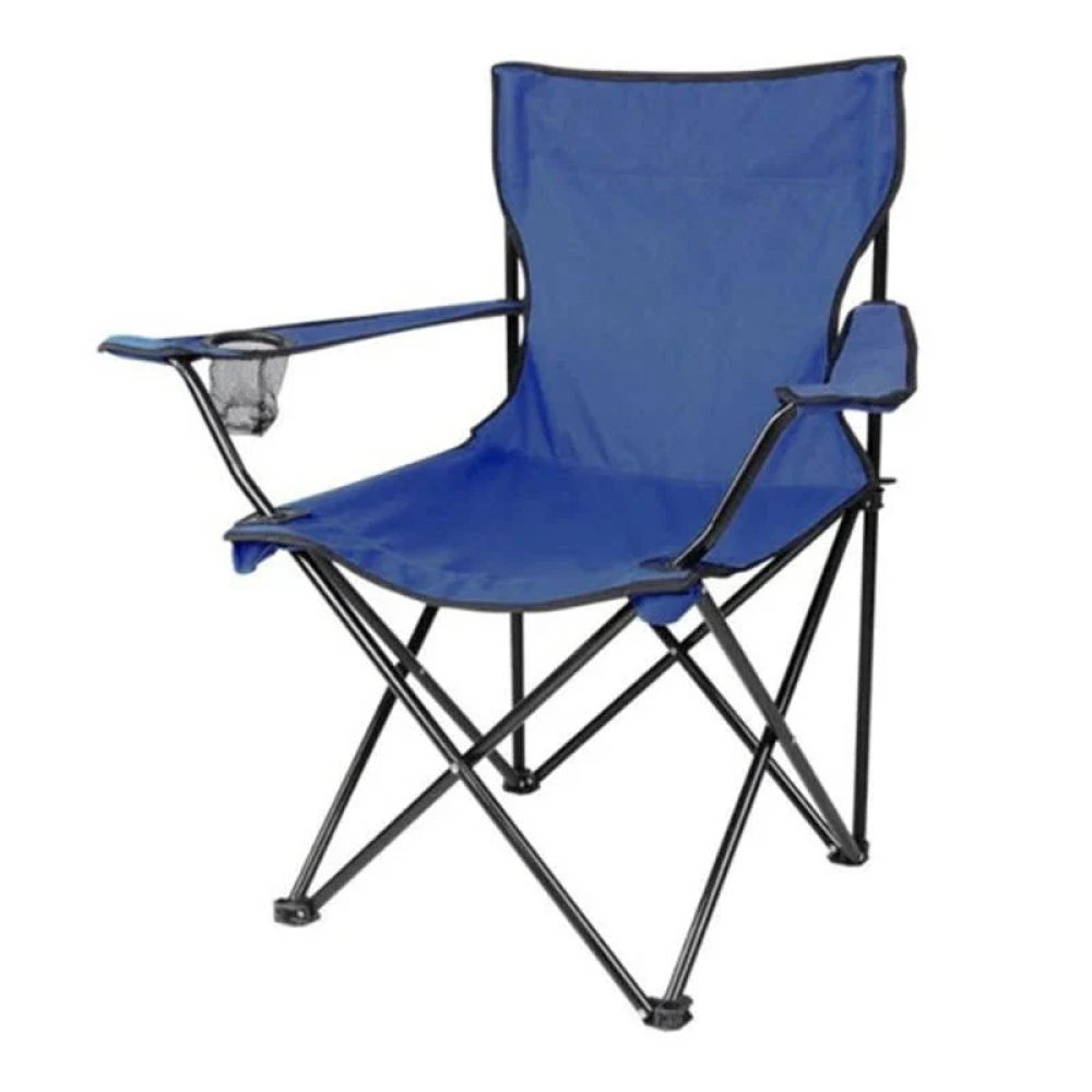 Silla playa camping plegable con portavaso