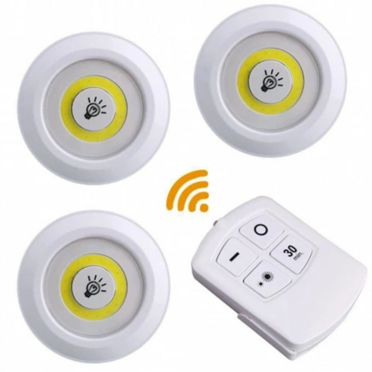 Set de 3 Luces LED con control remoto