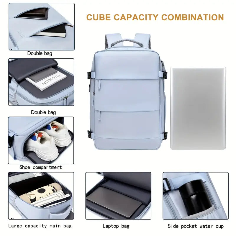 Mochila de Viaje USB, Equipaje de Mano