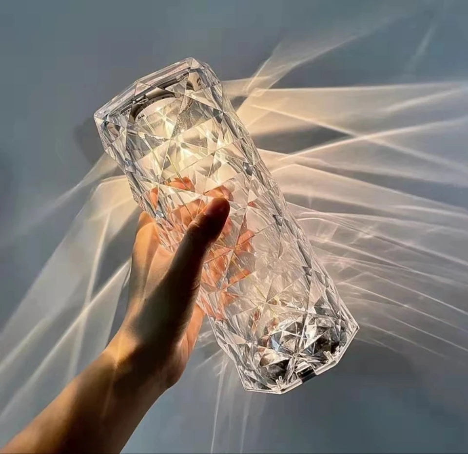 Lampara De Mesa Recargable Tipo Cristal
