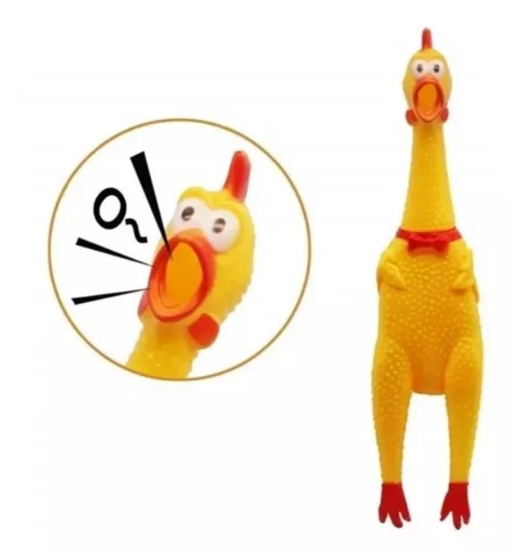 Pollo Goma Gritón Sonido Chillón Juguete
