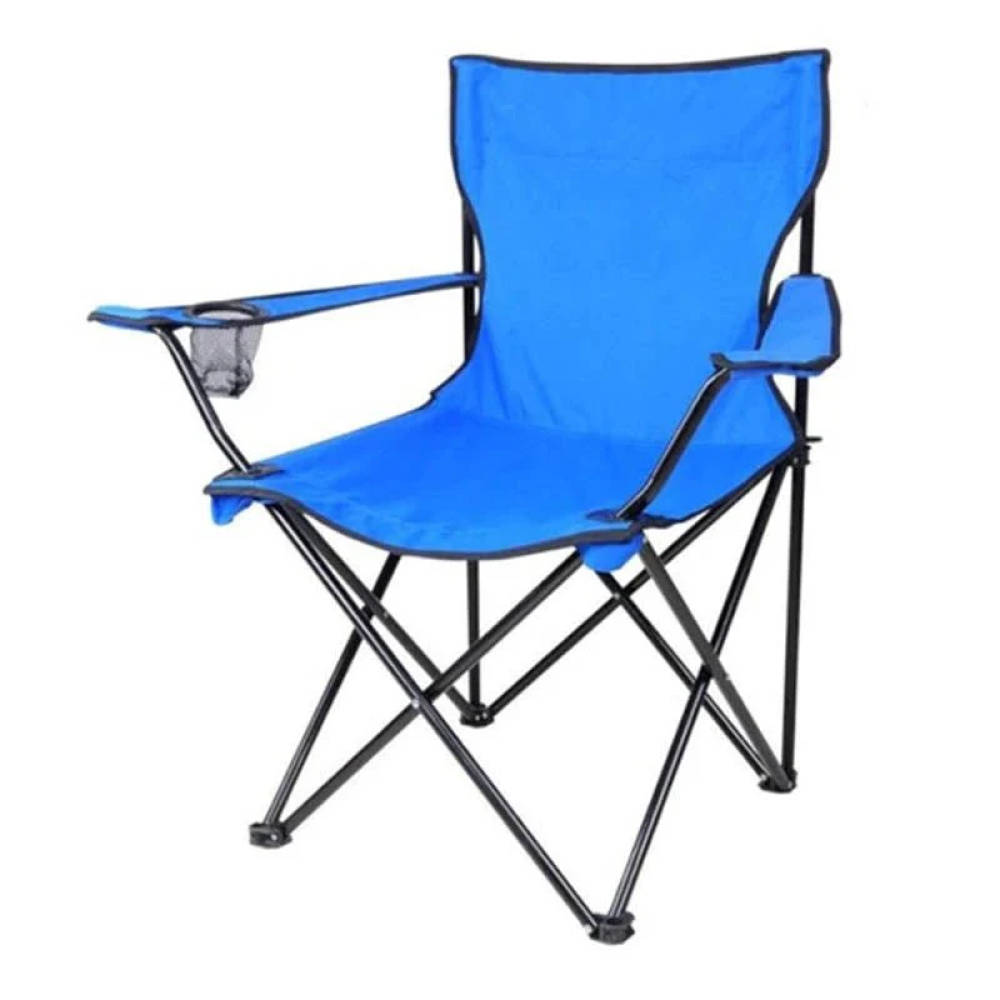 Silla playa camping plegable con portavaso