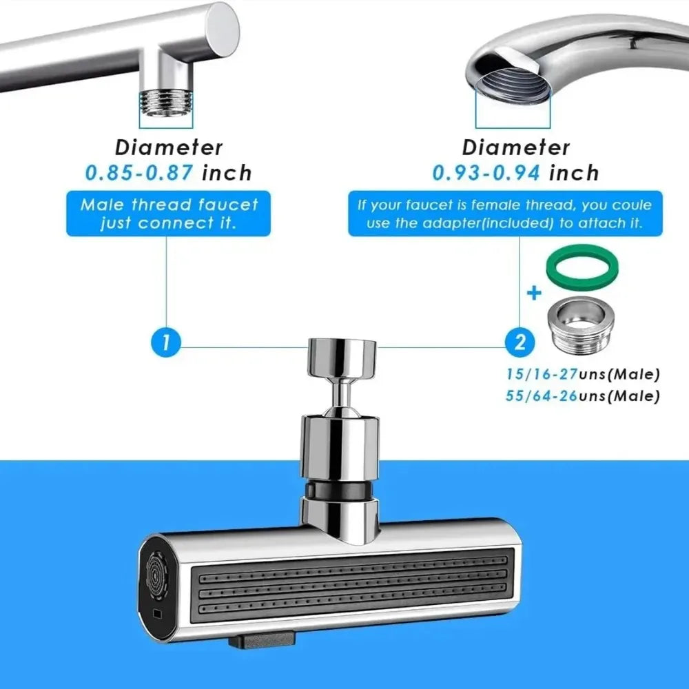 Adaptador extensor 4 en 1 para grifos