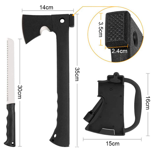 Hacha táctica multifuncional - cuchillo