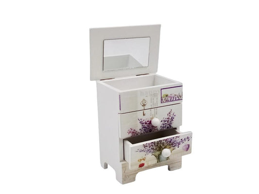 Caja Guarda Anillos De Madera