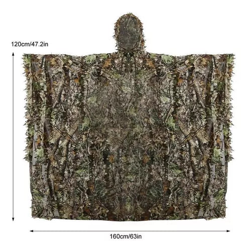 Traje poncho camuflaje