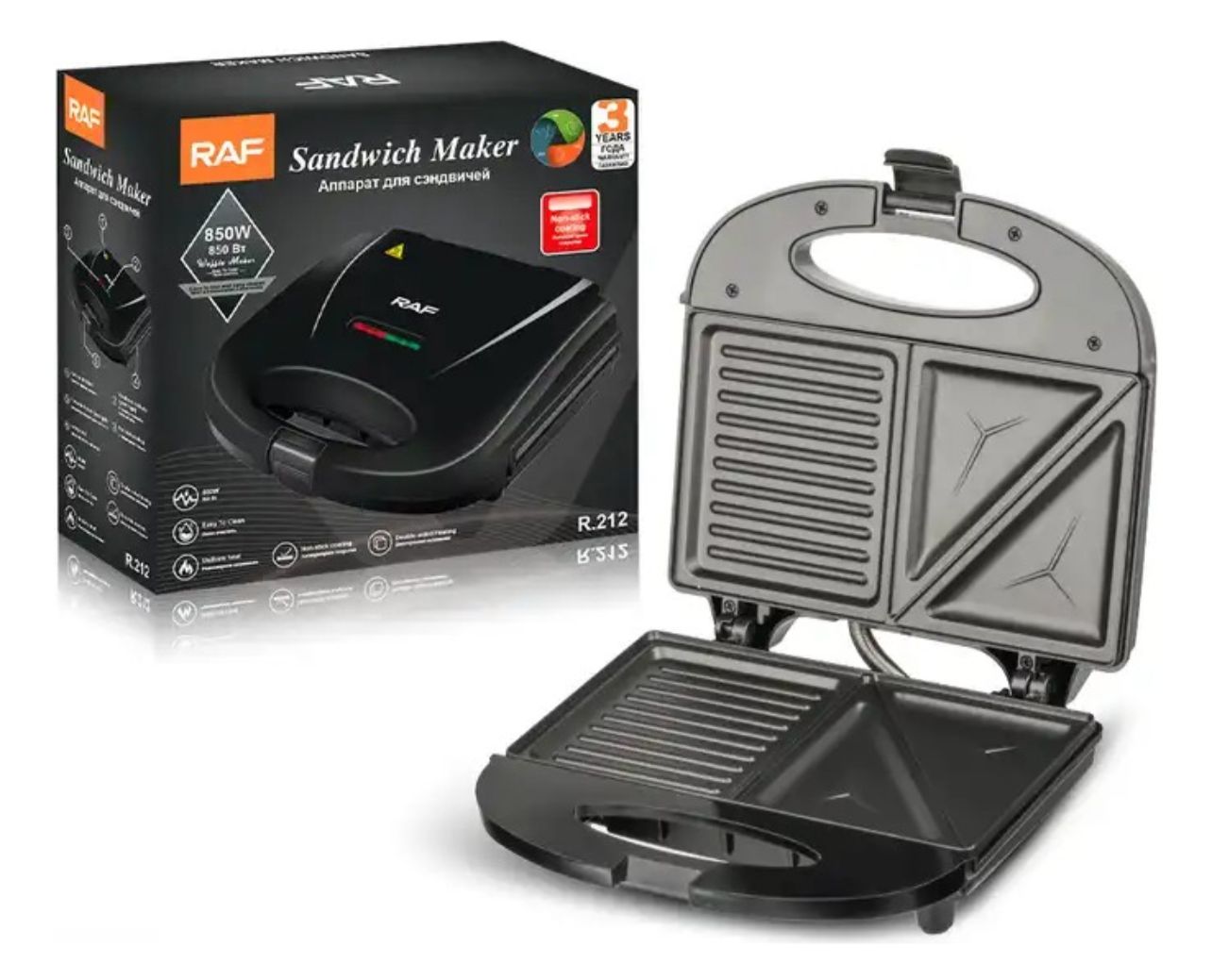 Sandwichera Tostadora Eléctrica Triangul