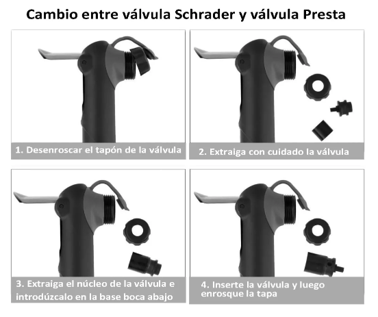 Bombin mini  Portátil con manometro