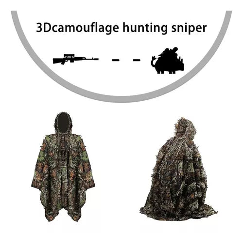 Traje poncho camuflaje
