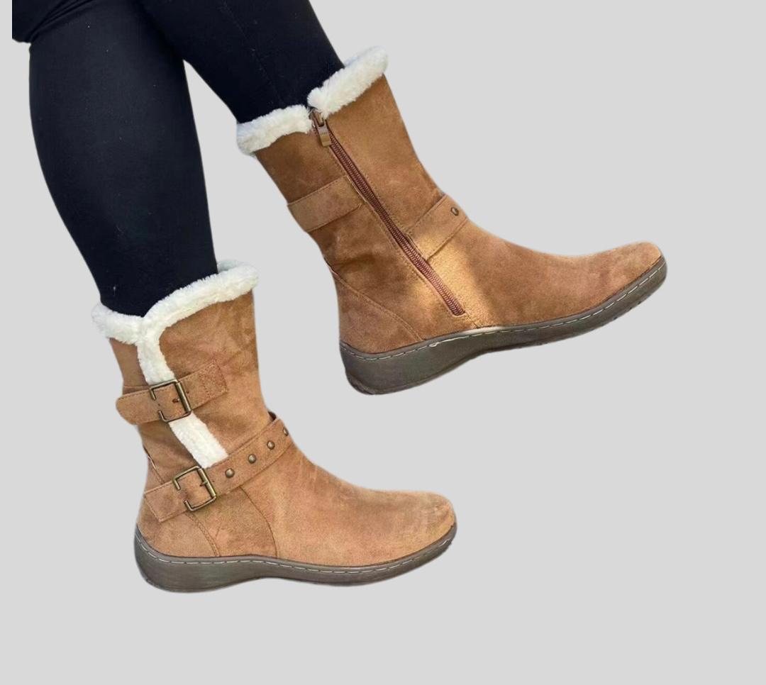 Botines Media Caña Broche