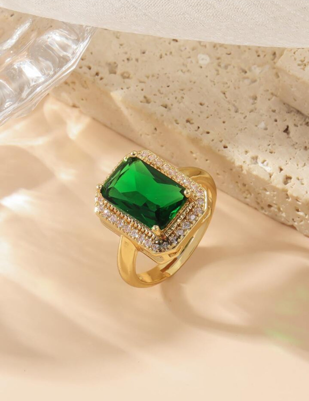 Anillo de Zircon ajustable