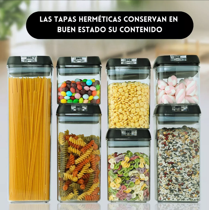 Set 7 contenedores herméticos