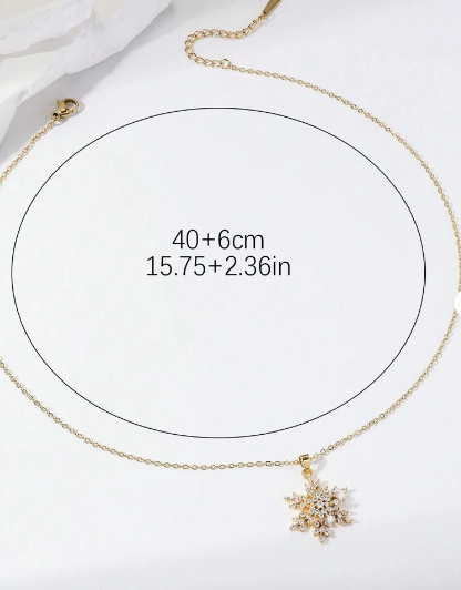 Collar giratorio copo de nieve Zircon