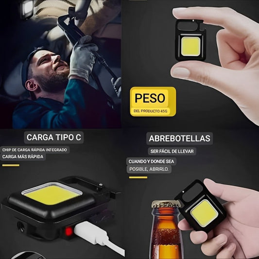 Mini luz recargable 3 en 1